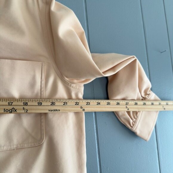 Tuckernuck Blake Shift Shirt Dress XL Stone Neutral French Girl Quiet Luxury - Picture 9 of 11